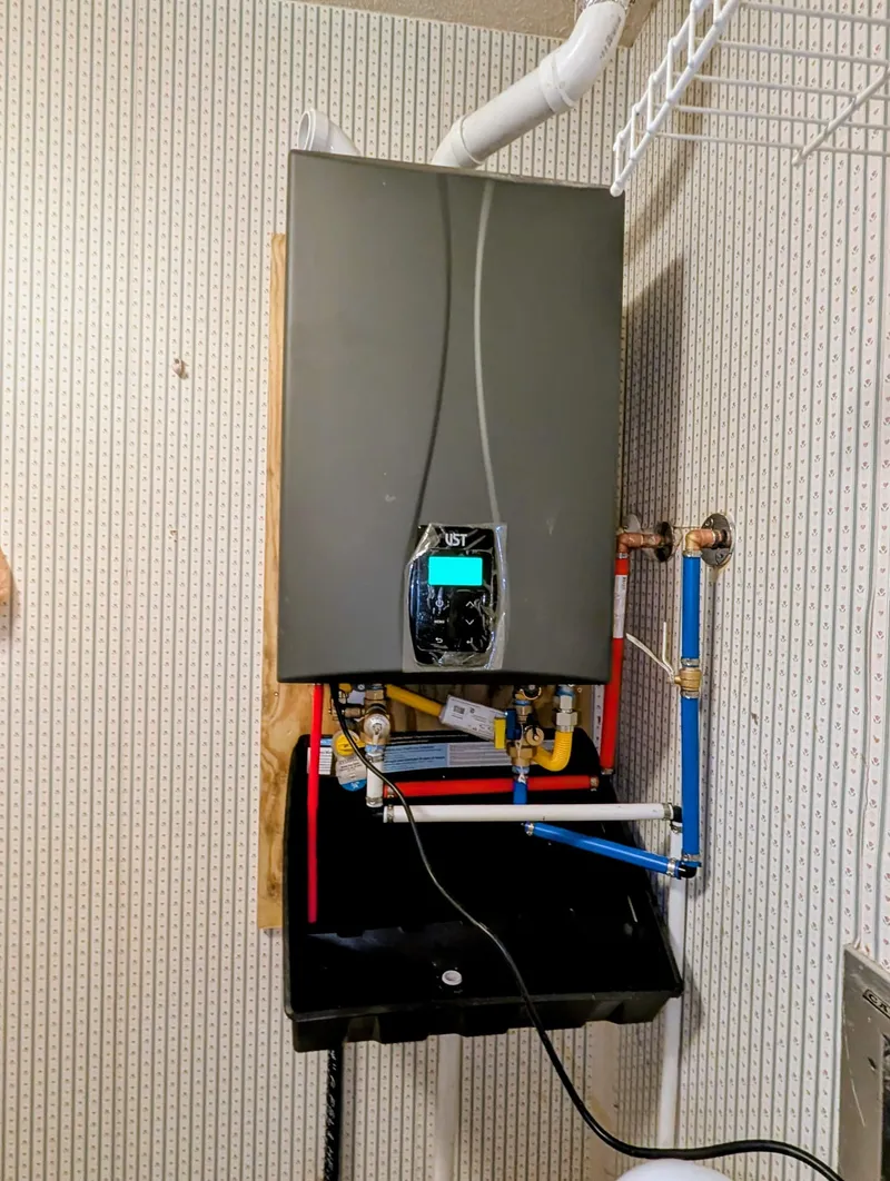 Tankless water heater installation